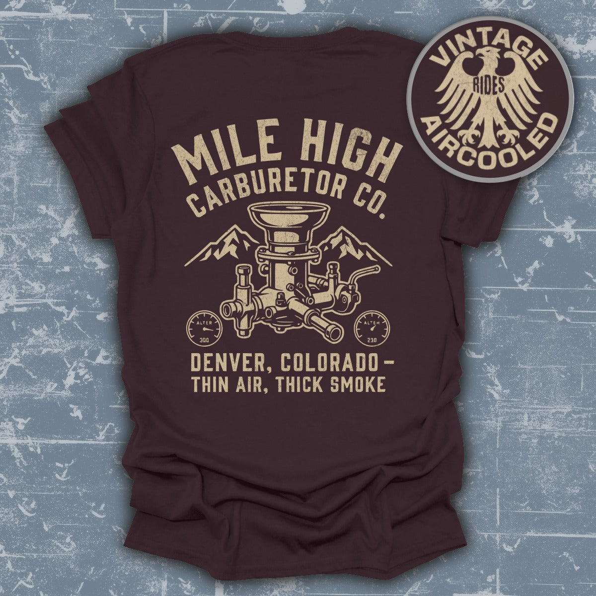 Mile High Carburetor Co Denver Colorado Vintage Apparel