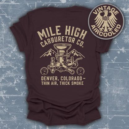 Mile High Carburetor Co Denver Colorado Vintage Apparel