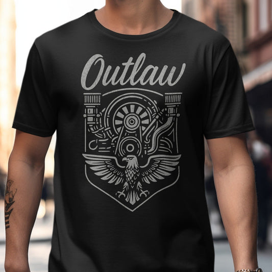Outlaw Graphic Tee with Unique Detailed Design product