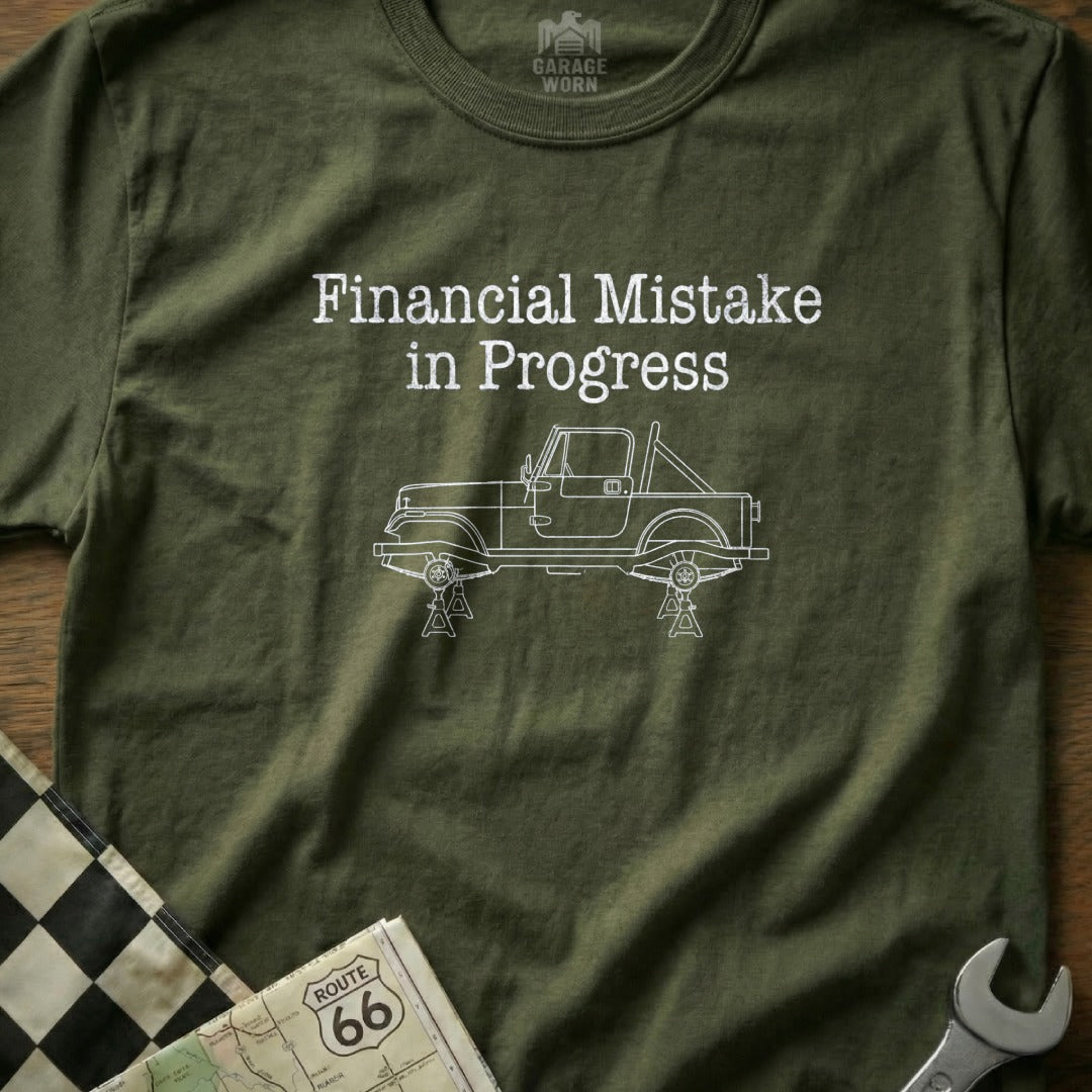 Financial Mistake in Progress Graphic T-Shirt