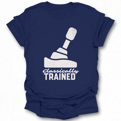 Classically Trained Text and Joystick Design Shirt