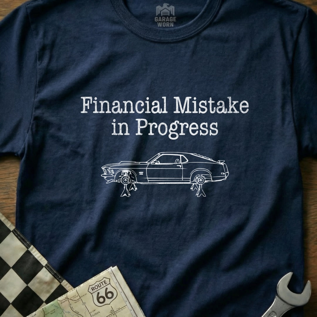 Financial Mistake in Progress Car Graphic Tee