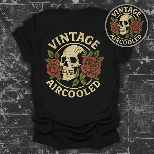 Vintage Aircooled Skull and Roses Graphic Shirt product