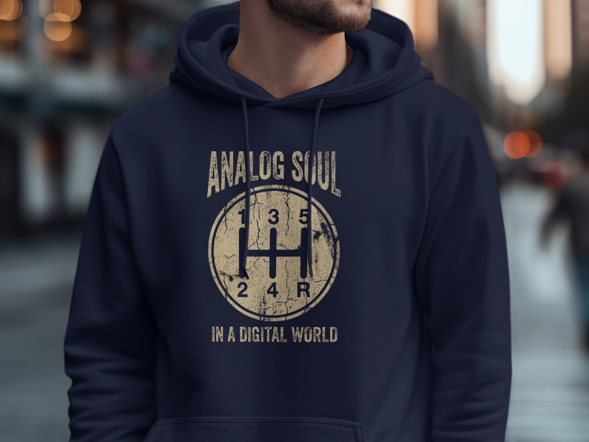 Analog Soul In A Digital World Hoodie Fashion