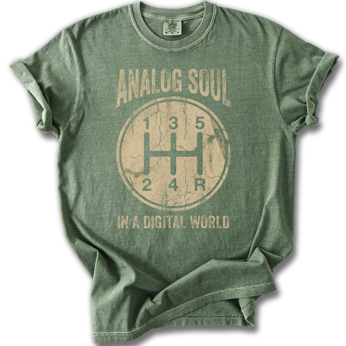 Analog Soul in a Digital World Graphic T-shirt