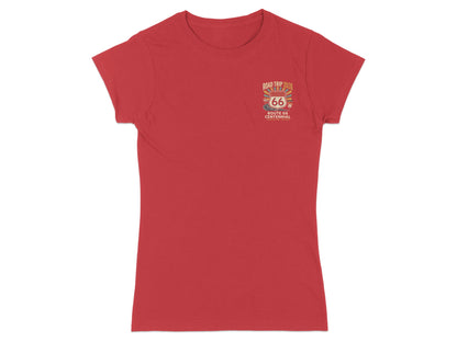 Red t-shirt with Route 66 Centennial logo and text "Road Trip 2026".