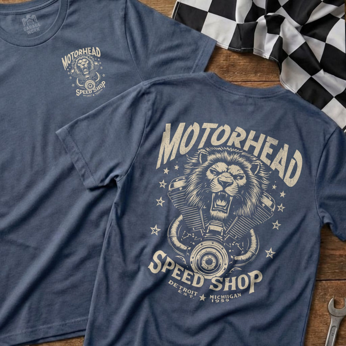 Motorhead Speed Shop Detroit Michigan T-shirt