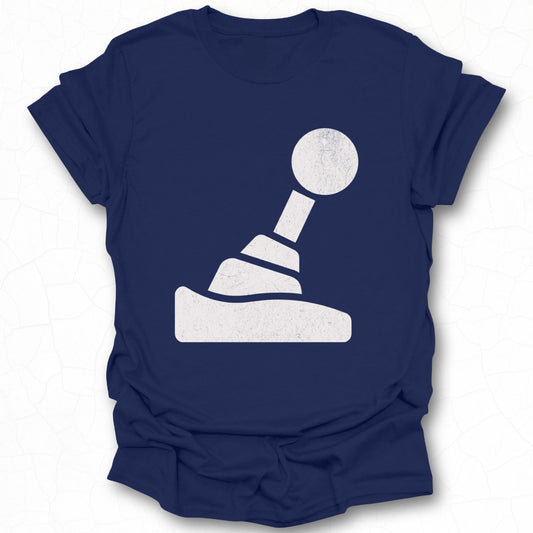 Gear Shift Icon Printed T-shirt for Casual Wear