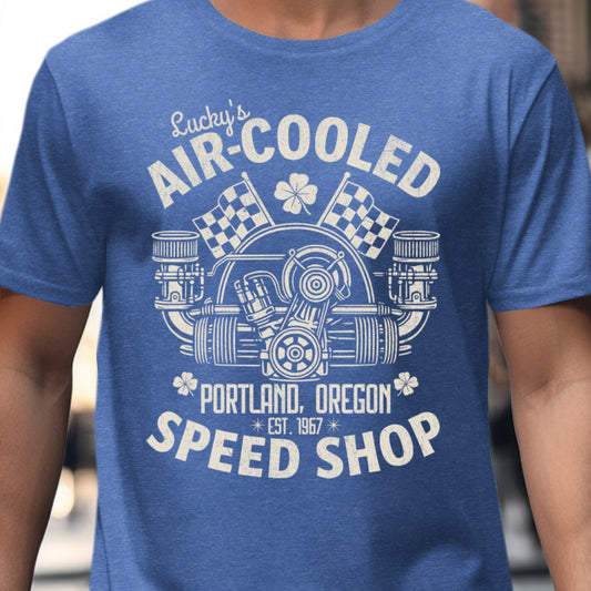 Lucky's Air-Cooled Speed Shop Graphic T-Shirt Product