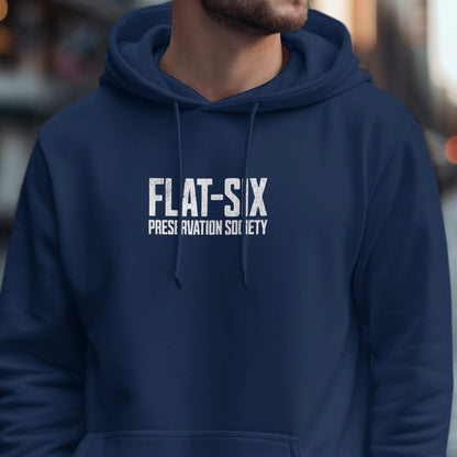 Flat-Six Preservation Society Blue Hooded Sweatshirt product