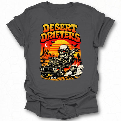 Desert Drifters Skeleton in Car Graphic Tee