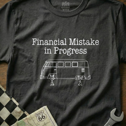 Financial Mistake in Progress Graphic Tee Shirt
