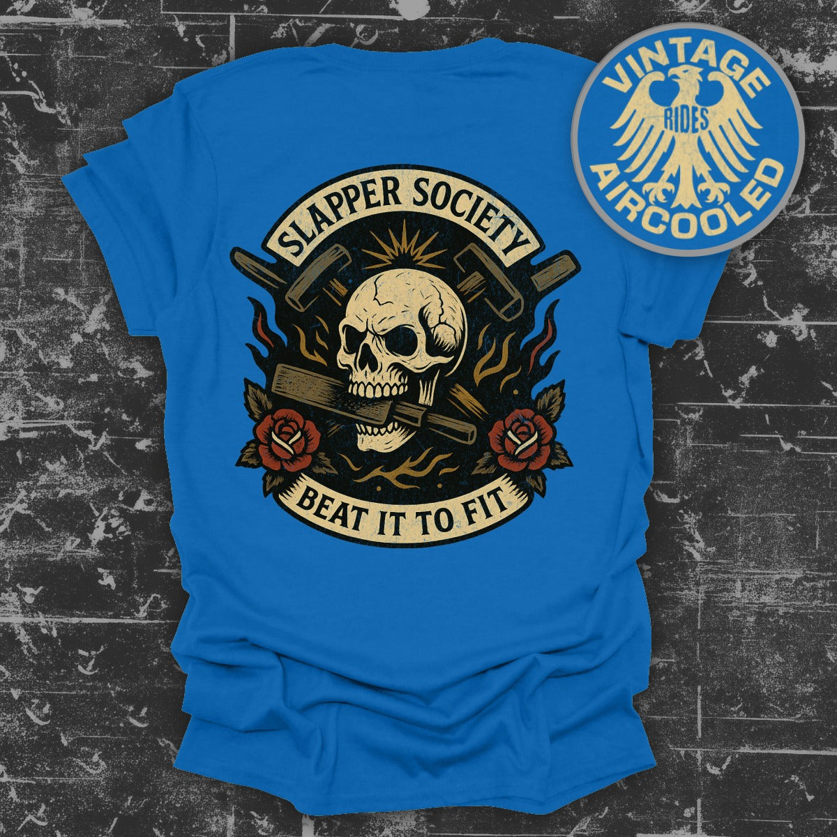 Slapper Society Skull Graphic Vintage T-Shirt product type