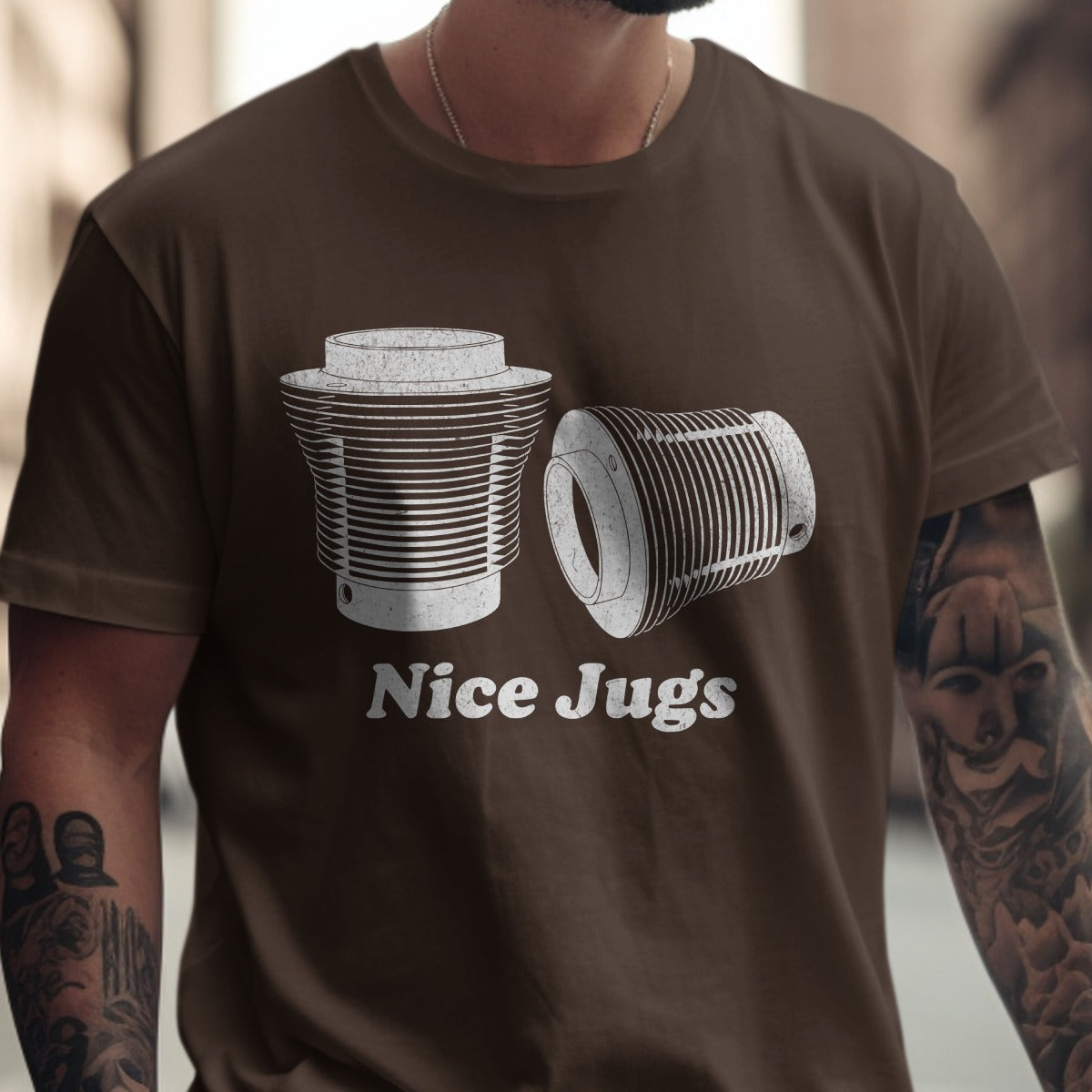 Nice Jugs Printed T-shirt Unisex Graphic Apparel product