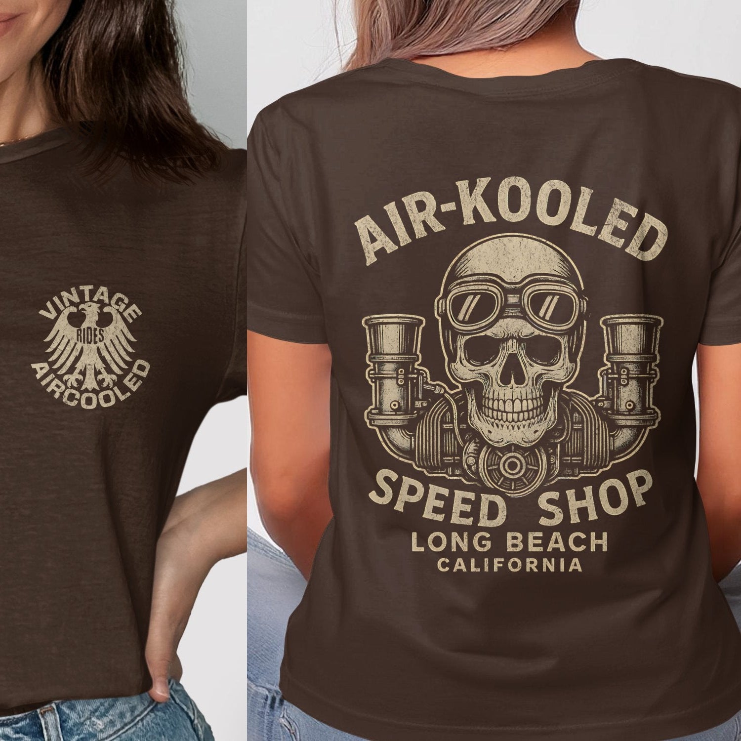 Air-Kooled Long Beach California Vintage T-Shirt product type