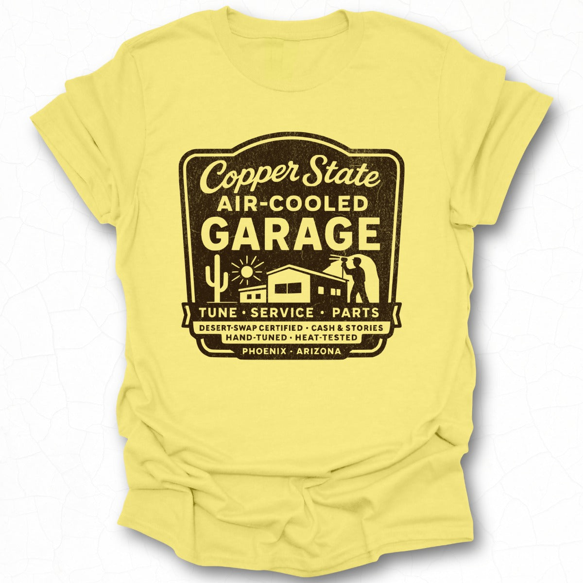 Copper State Air-Cooled Garage Tune Service Parts Tee