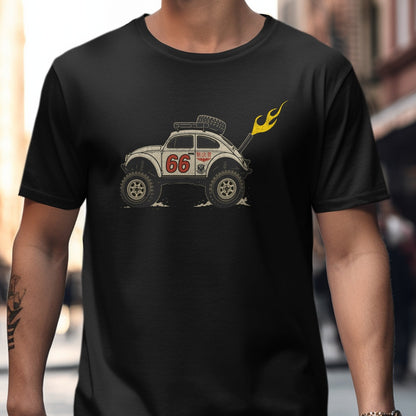 Vintage Car Graphic Tee with Number 66 T-Shirt product type