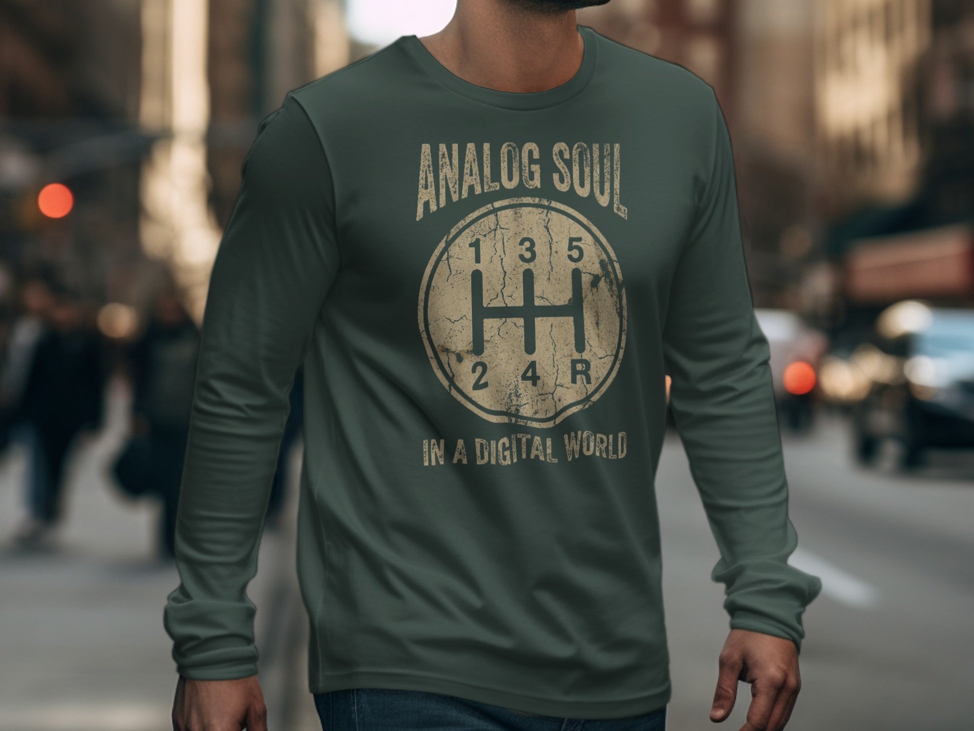 Analog Soul In A Digital World Long Sleeve Shirt
