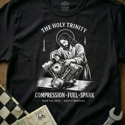 THE HOLY TRINITY COMPRESSION FUEL SPARK product type
Holy Trinity
Jesus Christ
Motorcycle Engine
Compression
Fuel
Spark
Biker Life
Mechanic Art
Religious Theme
Engine Diagram
Motorcycling
V-Twin Engine
Route 66
Garage Worn
Faith Design
Rider Apparel
Custom Bike
Spiritual Biker
Auto Mechanic
Vintage Motorcycle