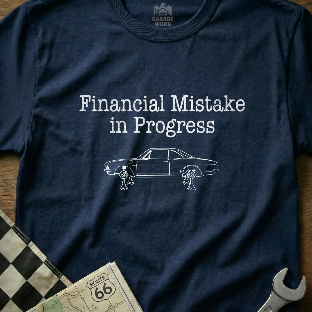 Financial Mistake in Progress Car Enthusiast Shirt