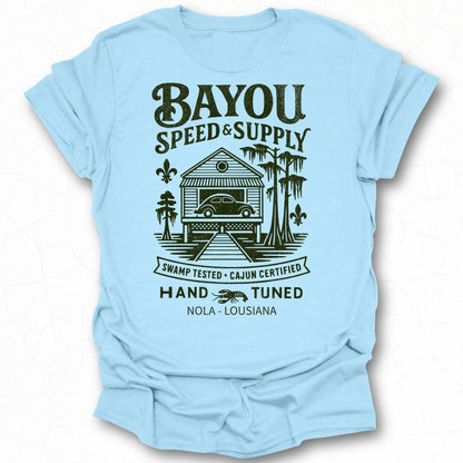 Bayou Speed Supply Swamp Tested Cajun Certified Shirt