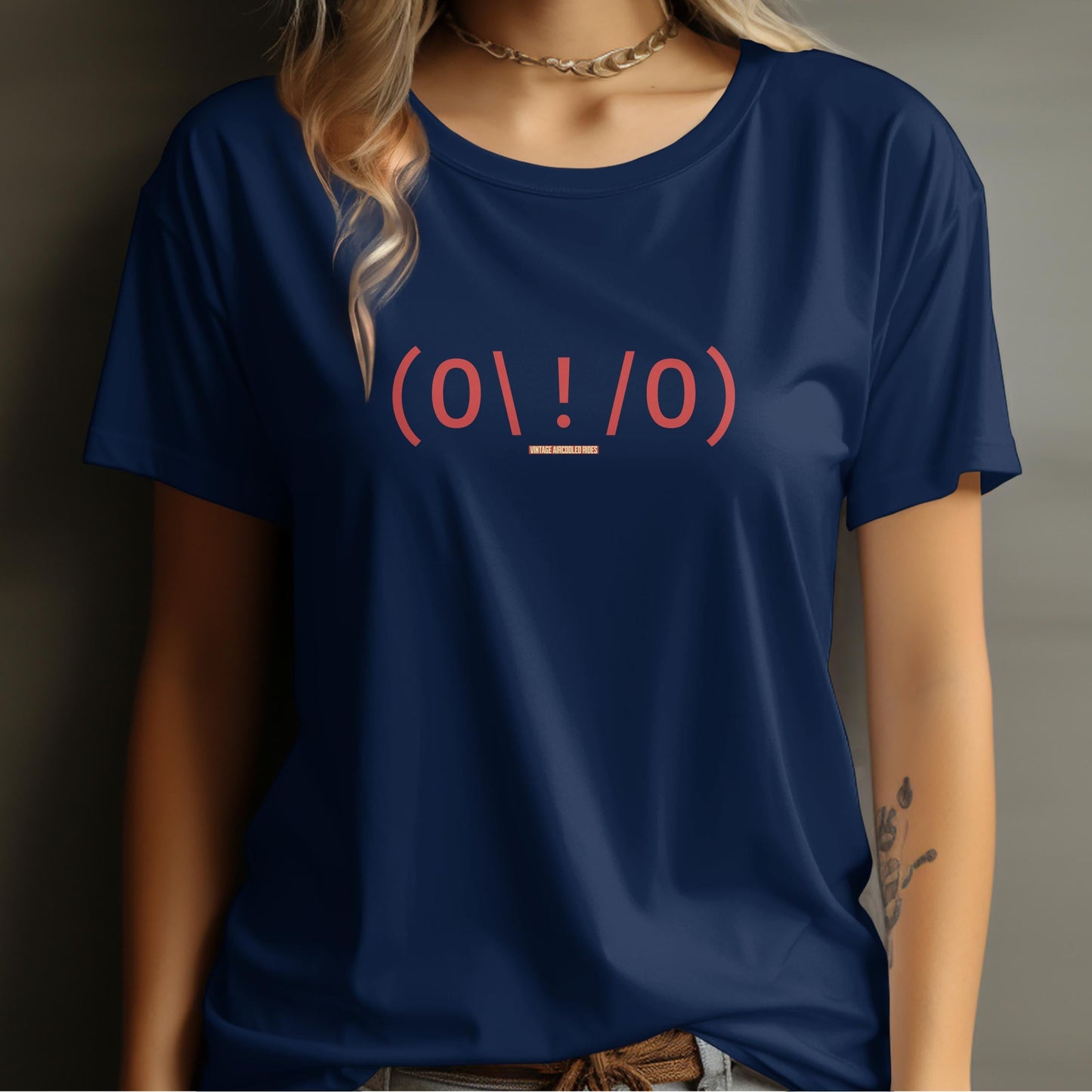 Exciting Expression Blue Graphic Tee Shirt product