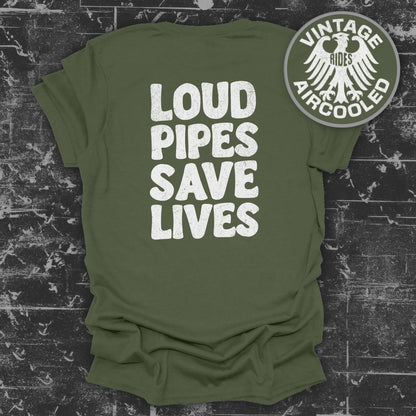 Loud Pipes Save Lives Vintage Rides Aircooled Shirt