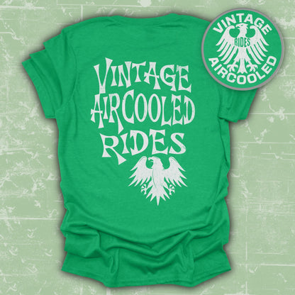 Vintage Aircooled Rides Green Graphic T-Shirt product type