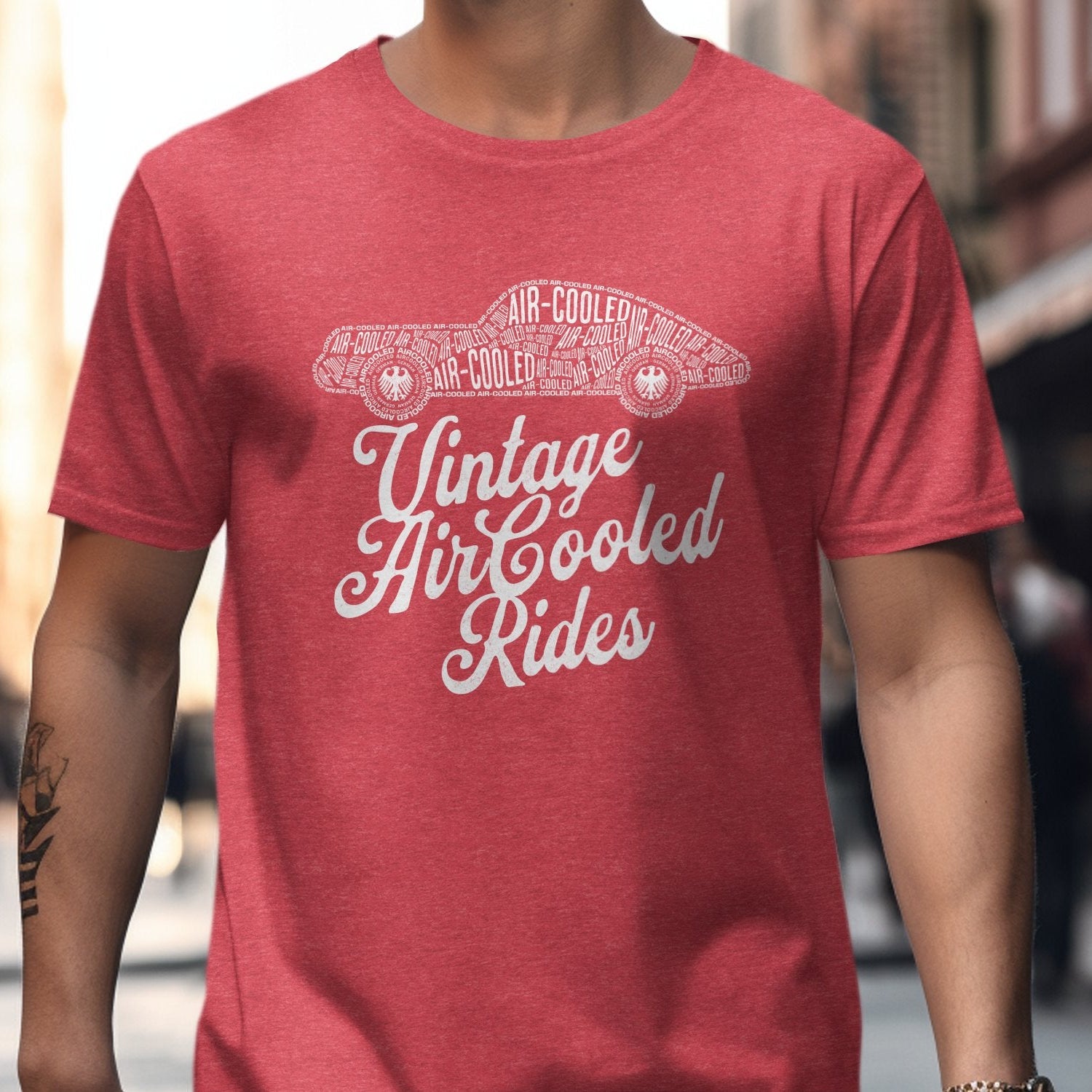 Vintage Air Cooled Rides Graphic Tee Shirt product