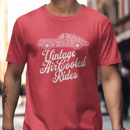 Vintage Air Cooled Rides Graphic Tee Shirt product