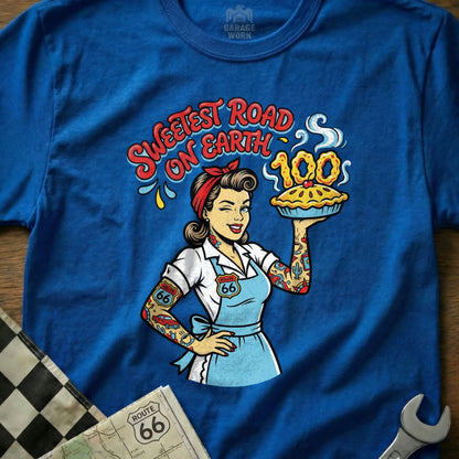 Sweetest Road On Earth Pinup Waitress Route 66 Pie 100 product type