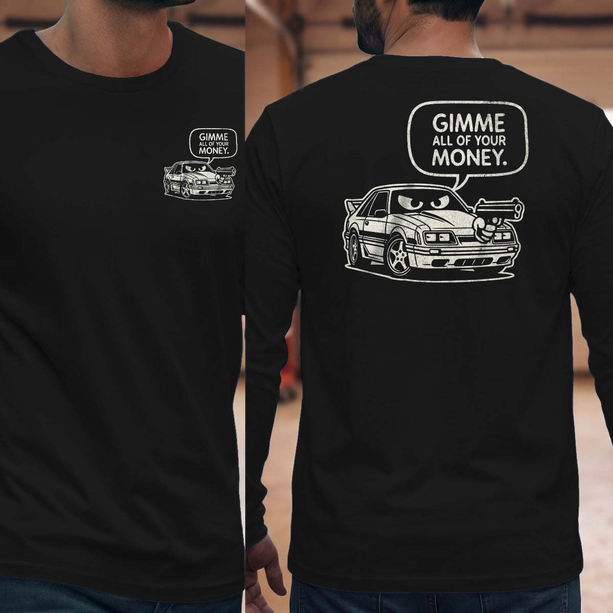 Black | Left Chest + Back
