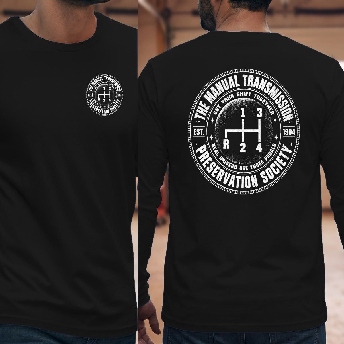 Black | Left Chest + Back