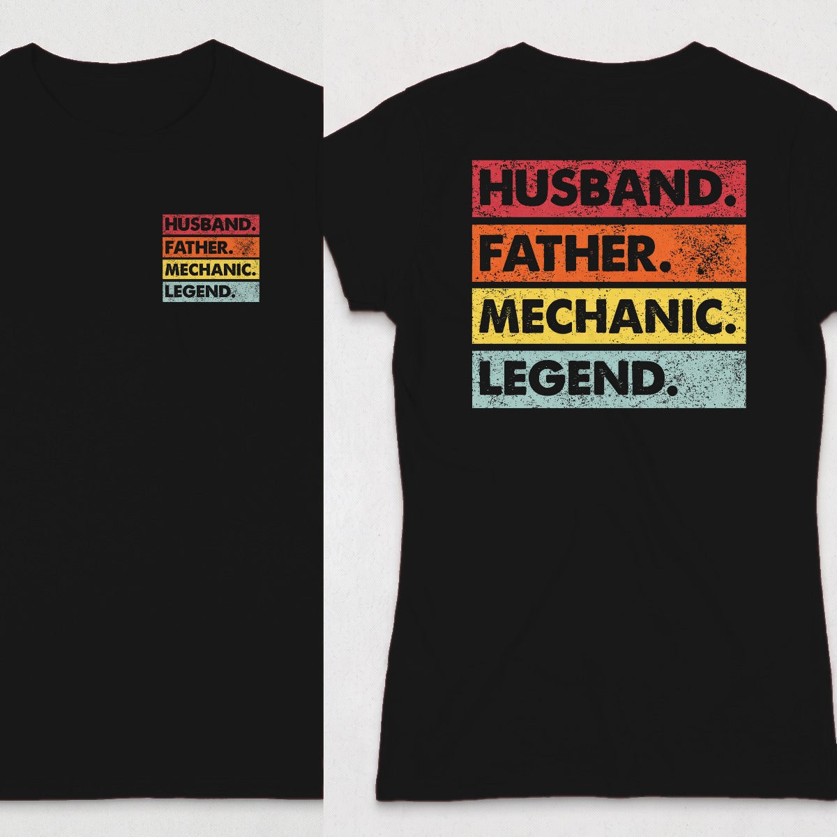 Black | Left Chest + Back