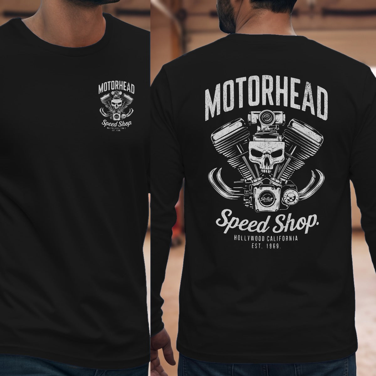 Black | Left Chest + Back