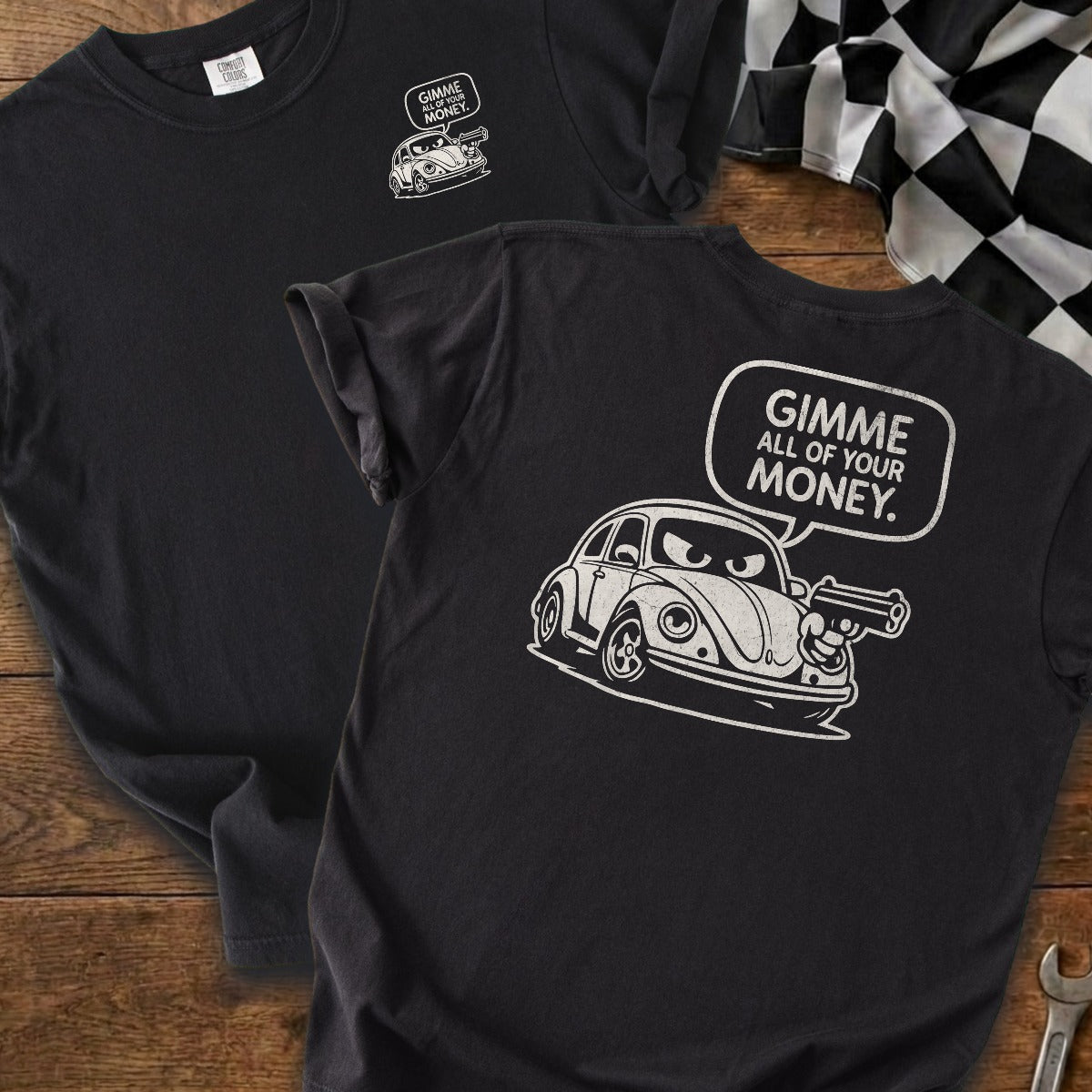 Black | Left Chest + Back