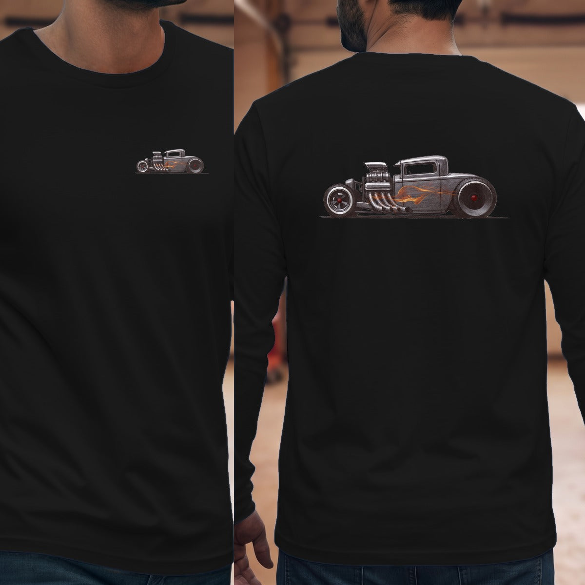 Black | Left Chest + Back