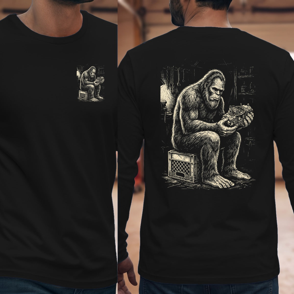 Black | Left Chest + Back