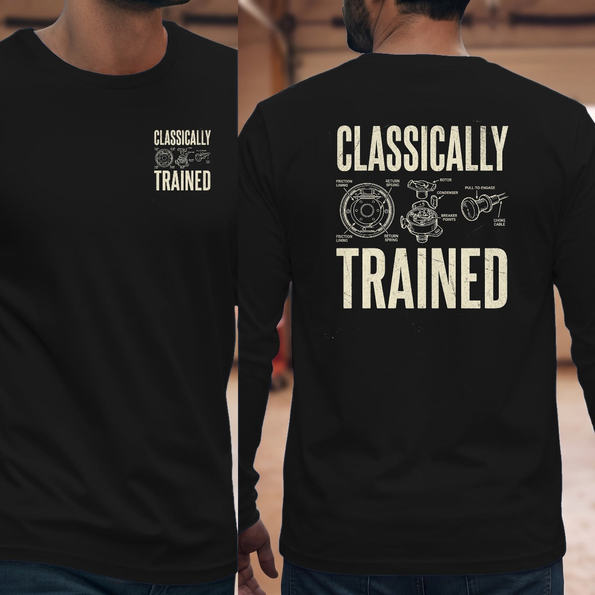 Black | Left Chest + Back