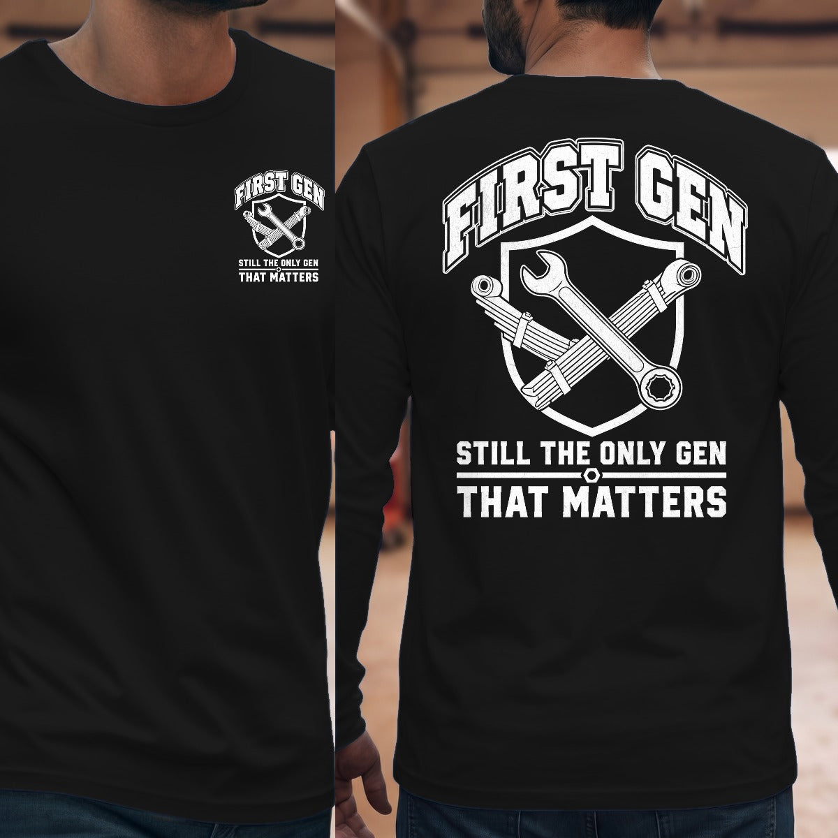 Black | Front & Back