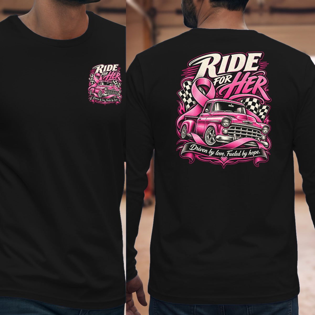 Black | Left Chest + Back