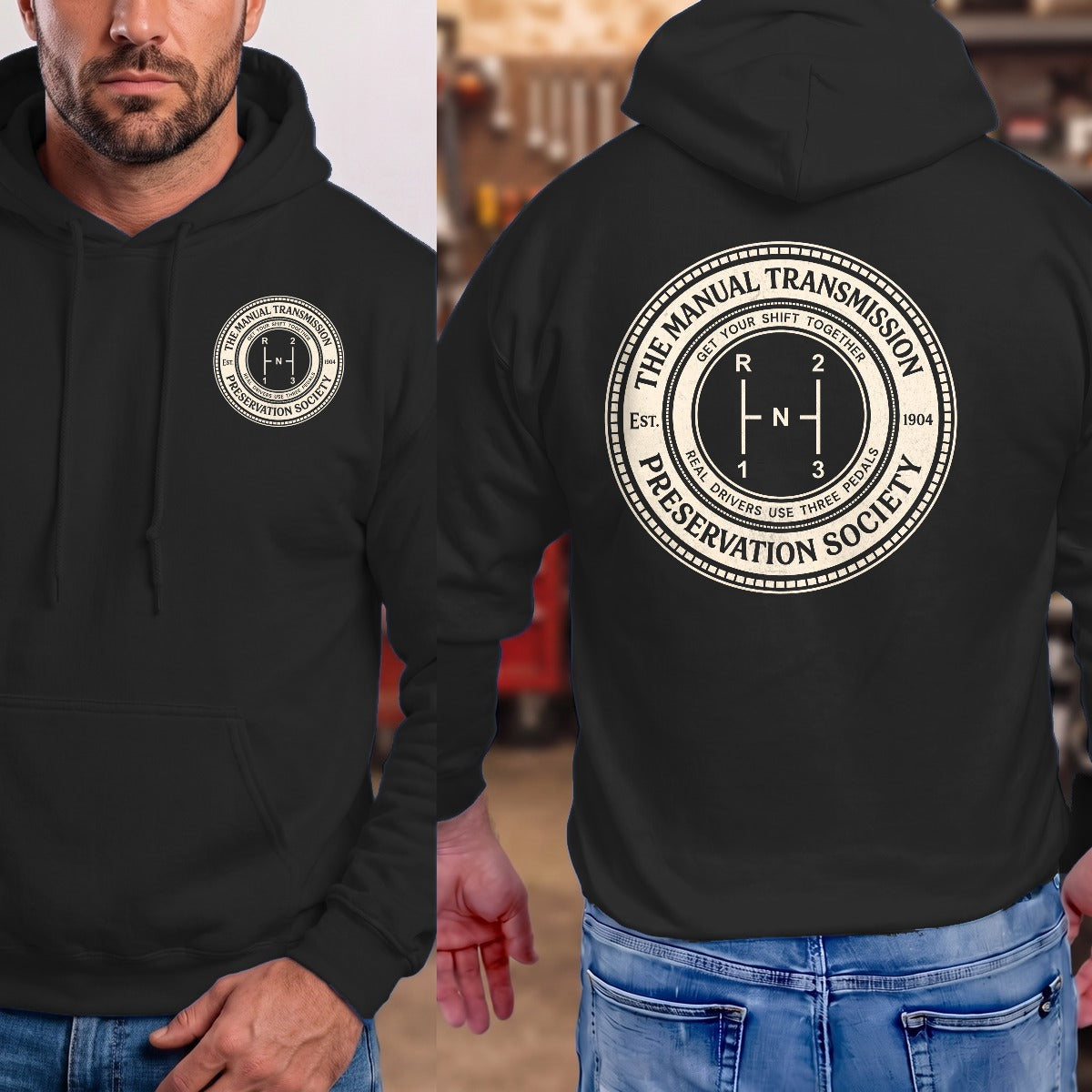 Black | Left Chest + Back