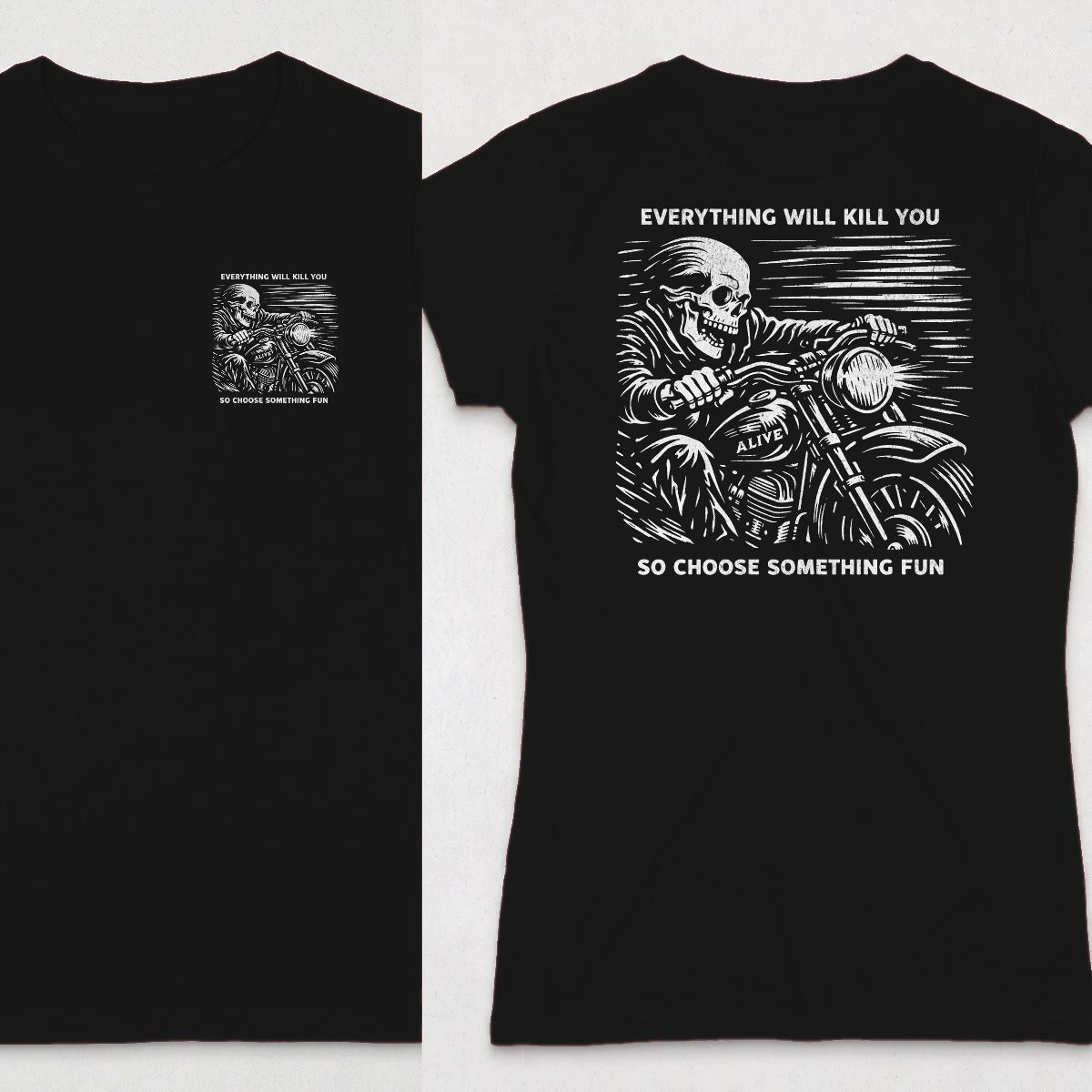 Black | Left Chest + Back