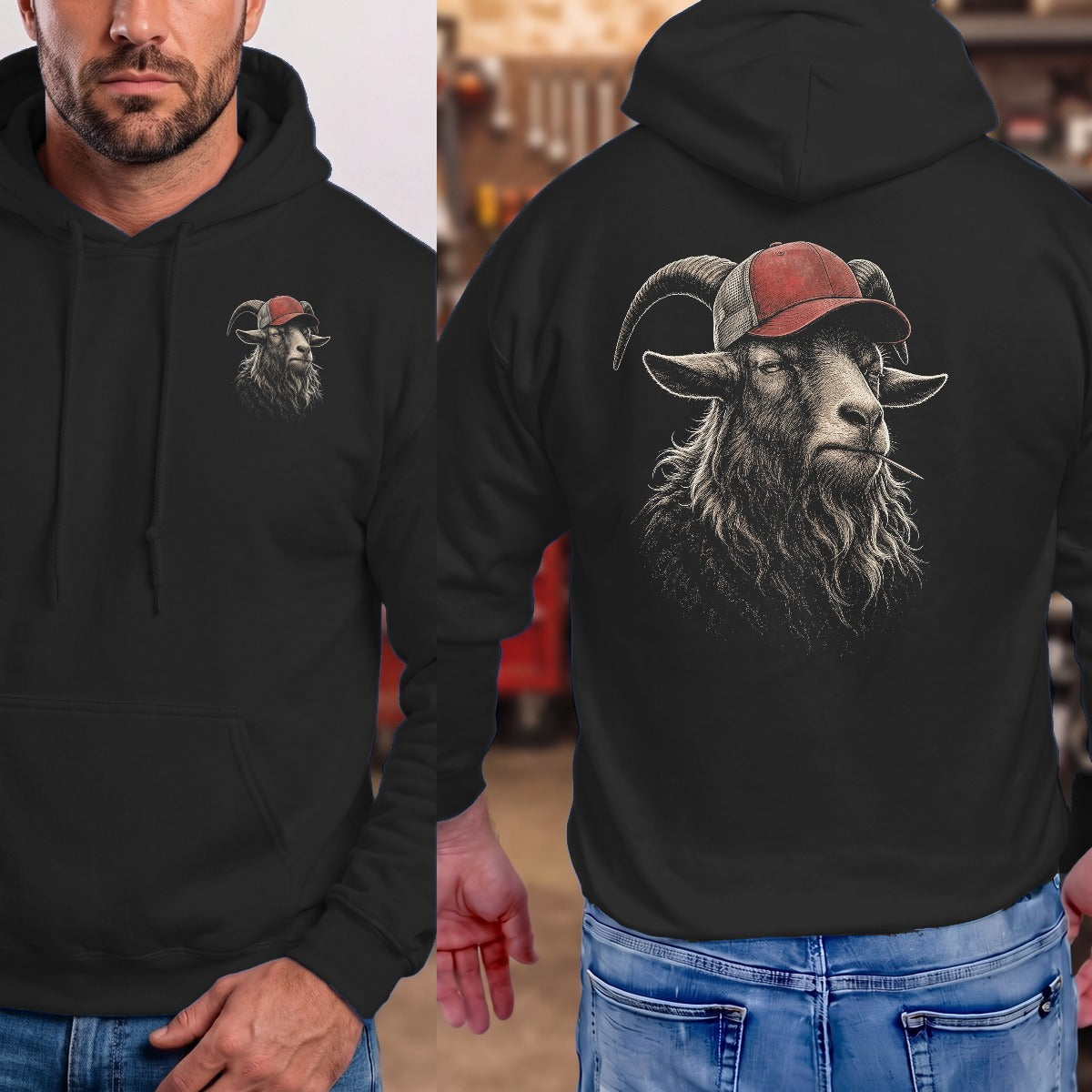 Black | Left Chest + Back