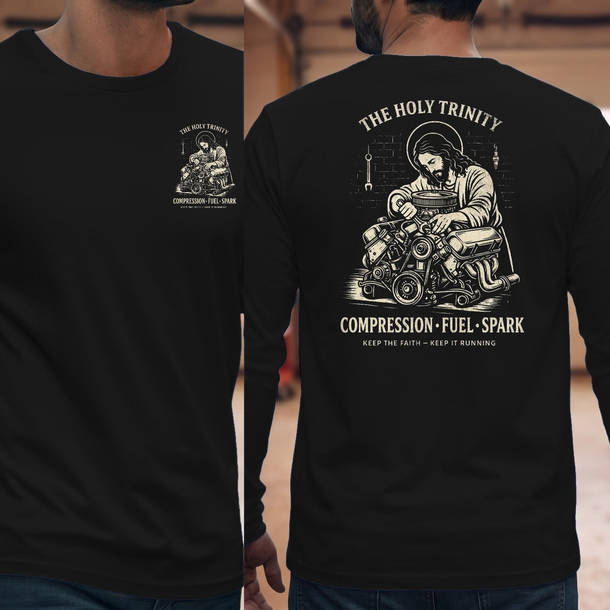 Black | Left Chest + Back