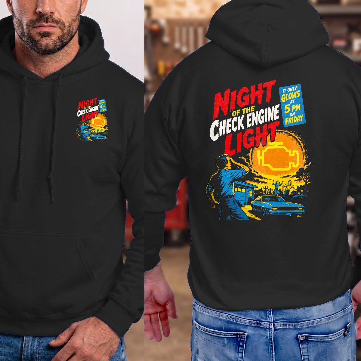 Black | Left Chest + Back