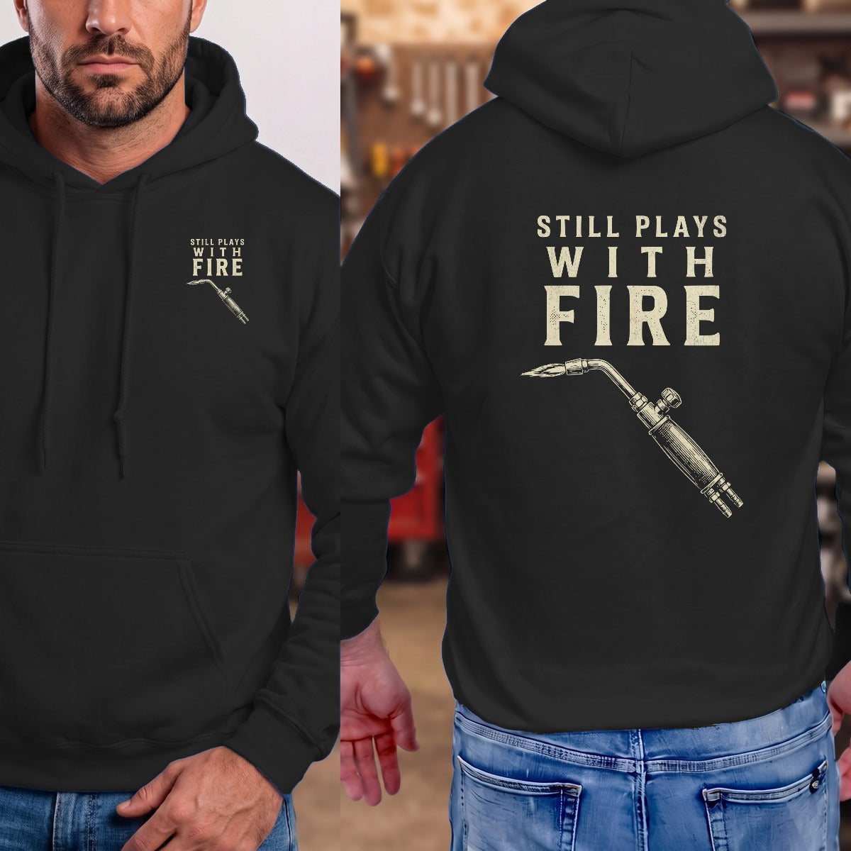 Black | Left Chest + Back