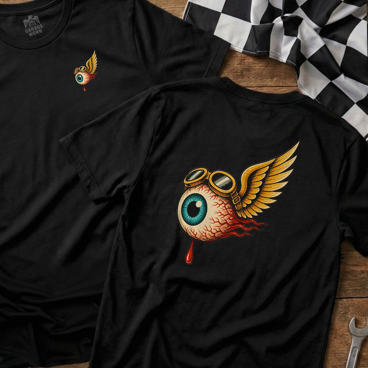 Black | Left Chest + Back