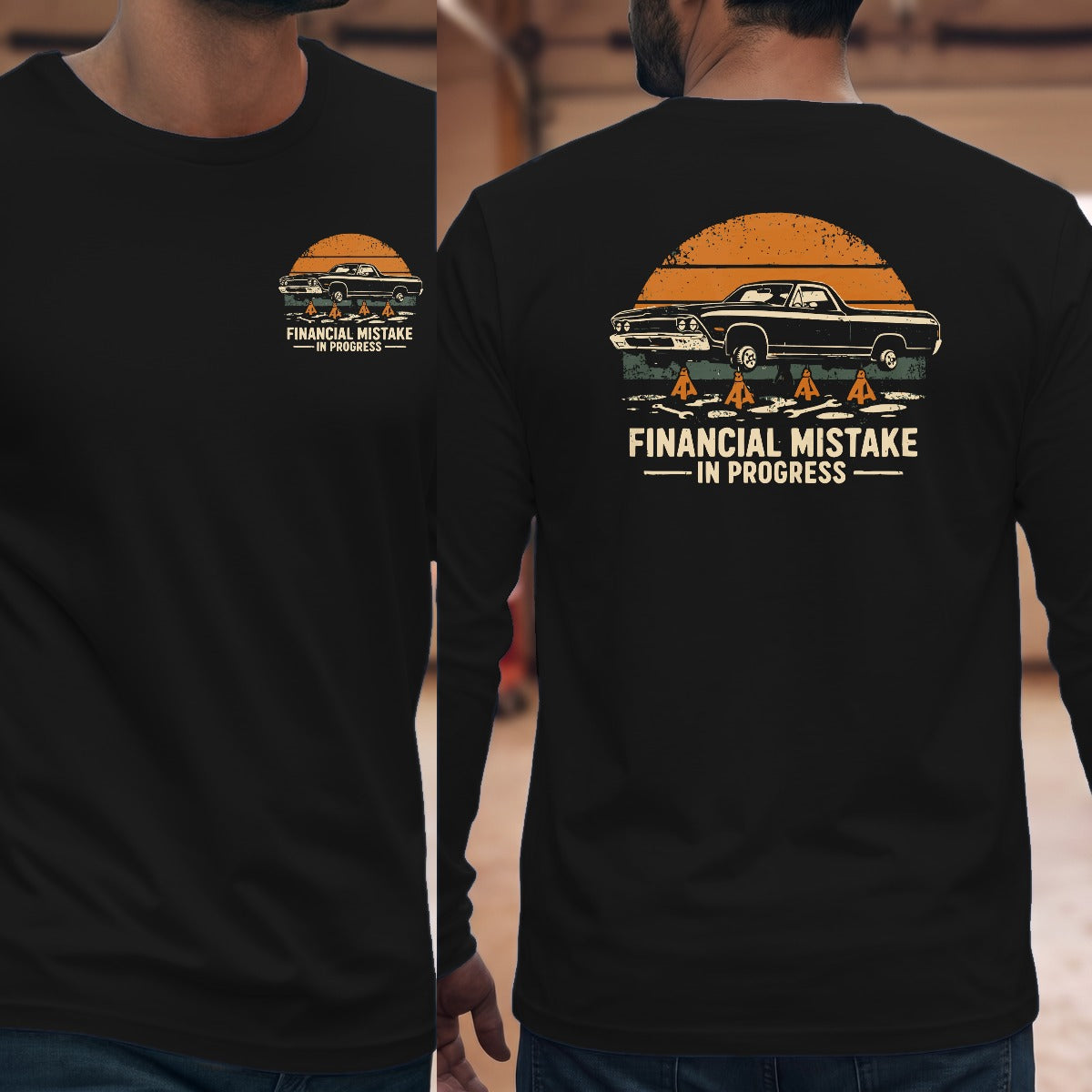 Black | Left Chest + Back