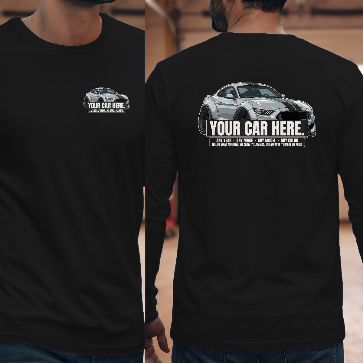 Black | Left Chest + Back